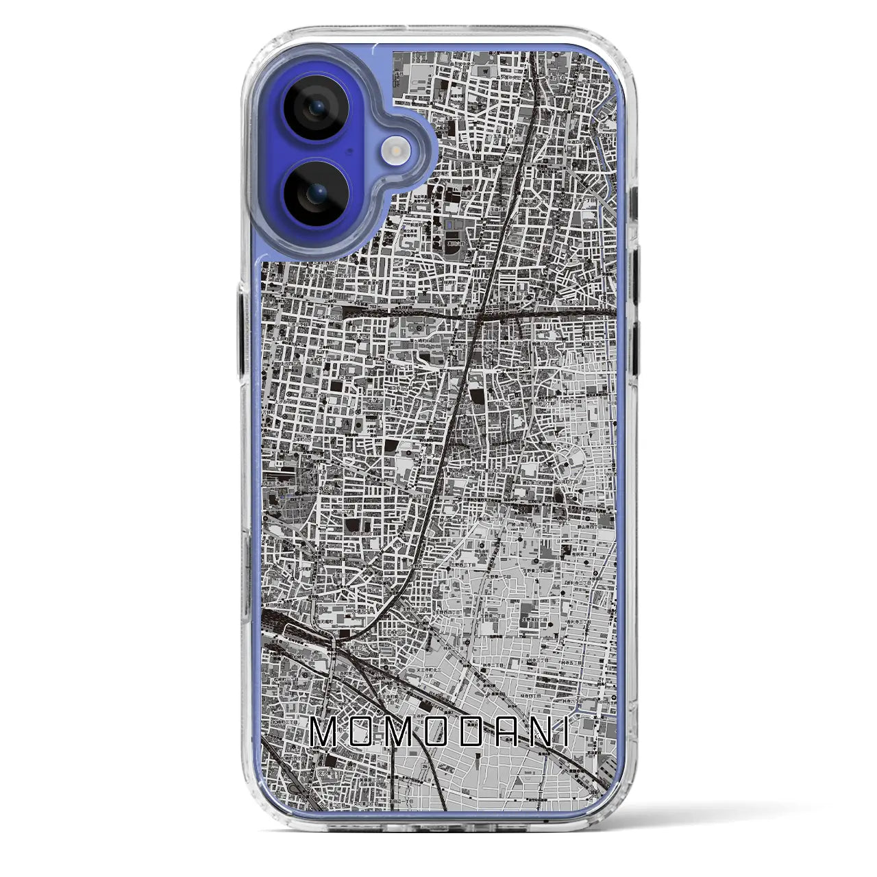 【桃谷(大阪府)】地図柄iPhoneケース(MagSafeタイプ)
