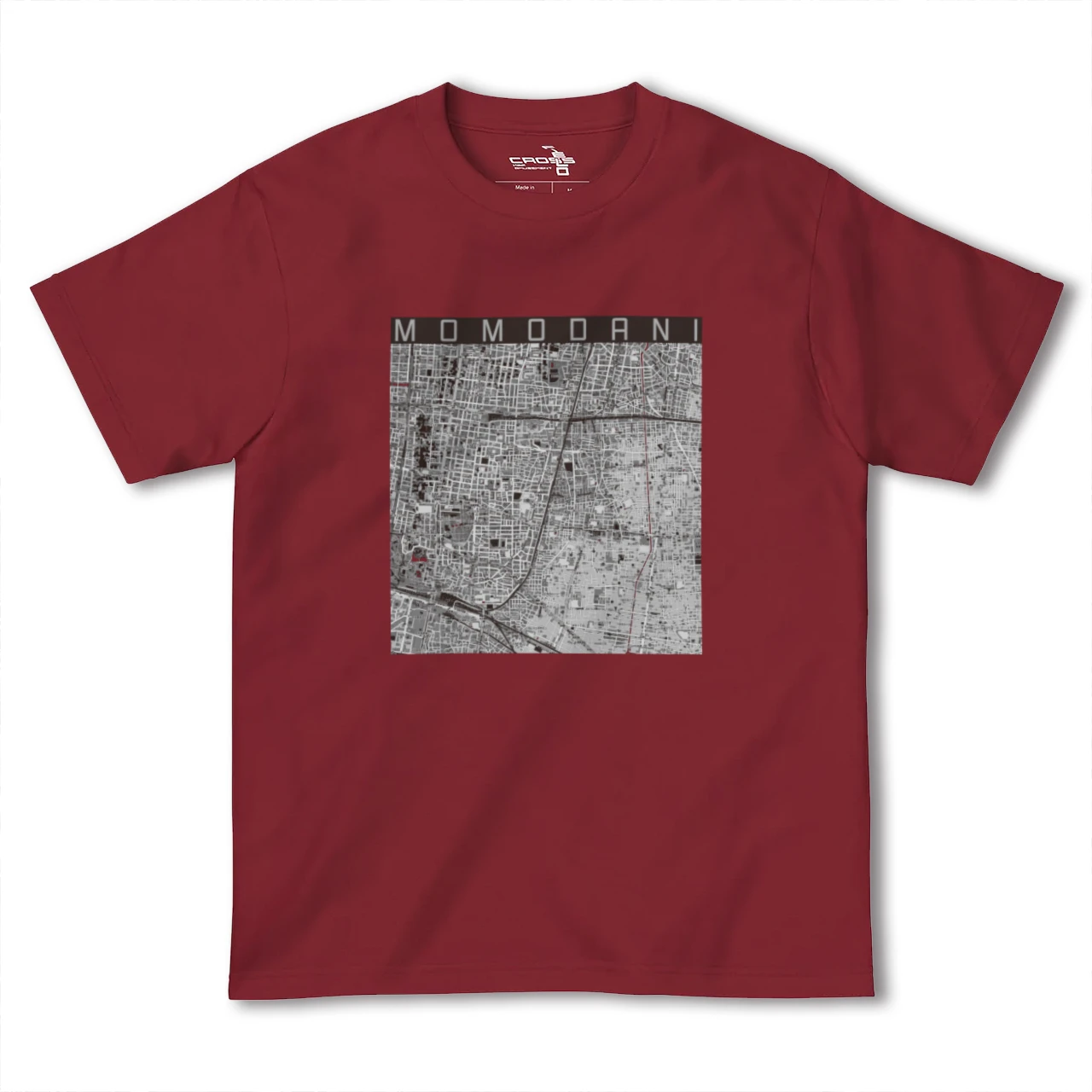 【桃谷(大阪府)】地図柄ヘビーウェイトTシャツ