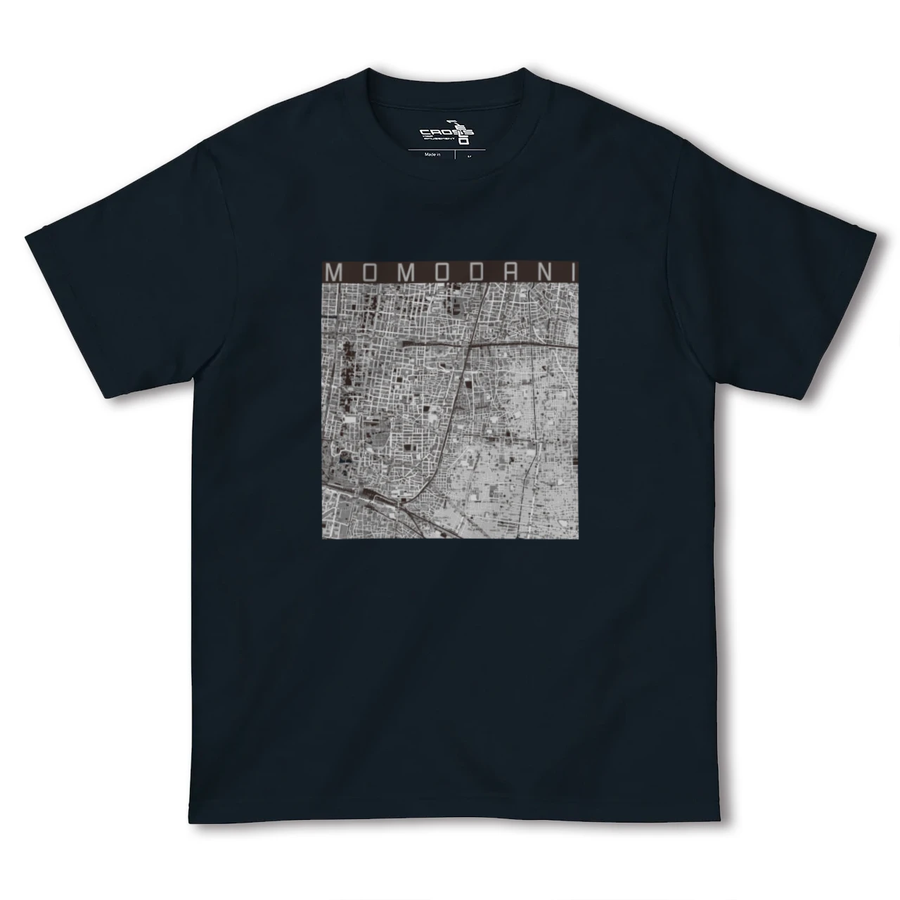 【桃谷(大阪府)】地図柄ヘビーウェイトTシャツ