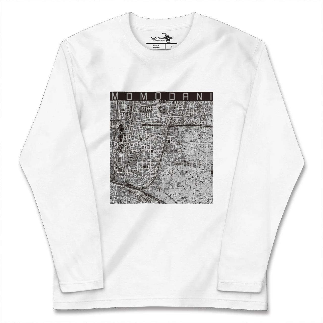 【桃谷(大阪府)】地図柄ロングスリーブTシャツ
