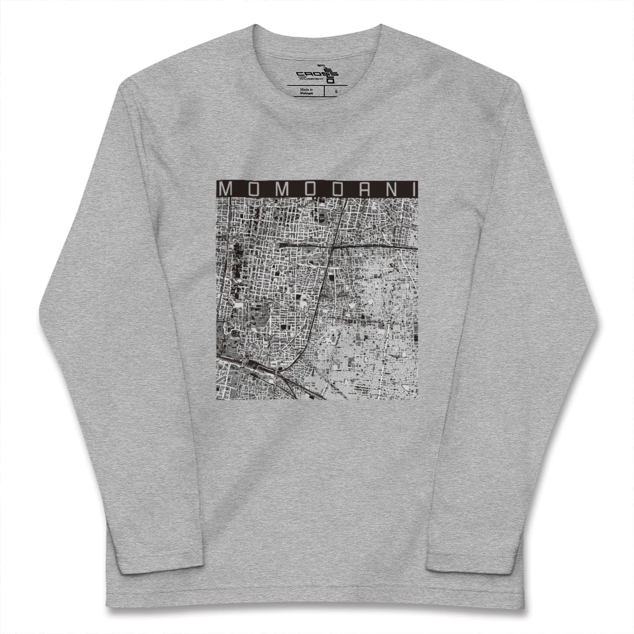 【桃谷(大阪府)】地図柄ロングスリーブTシャツ