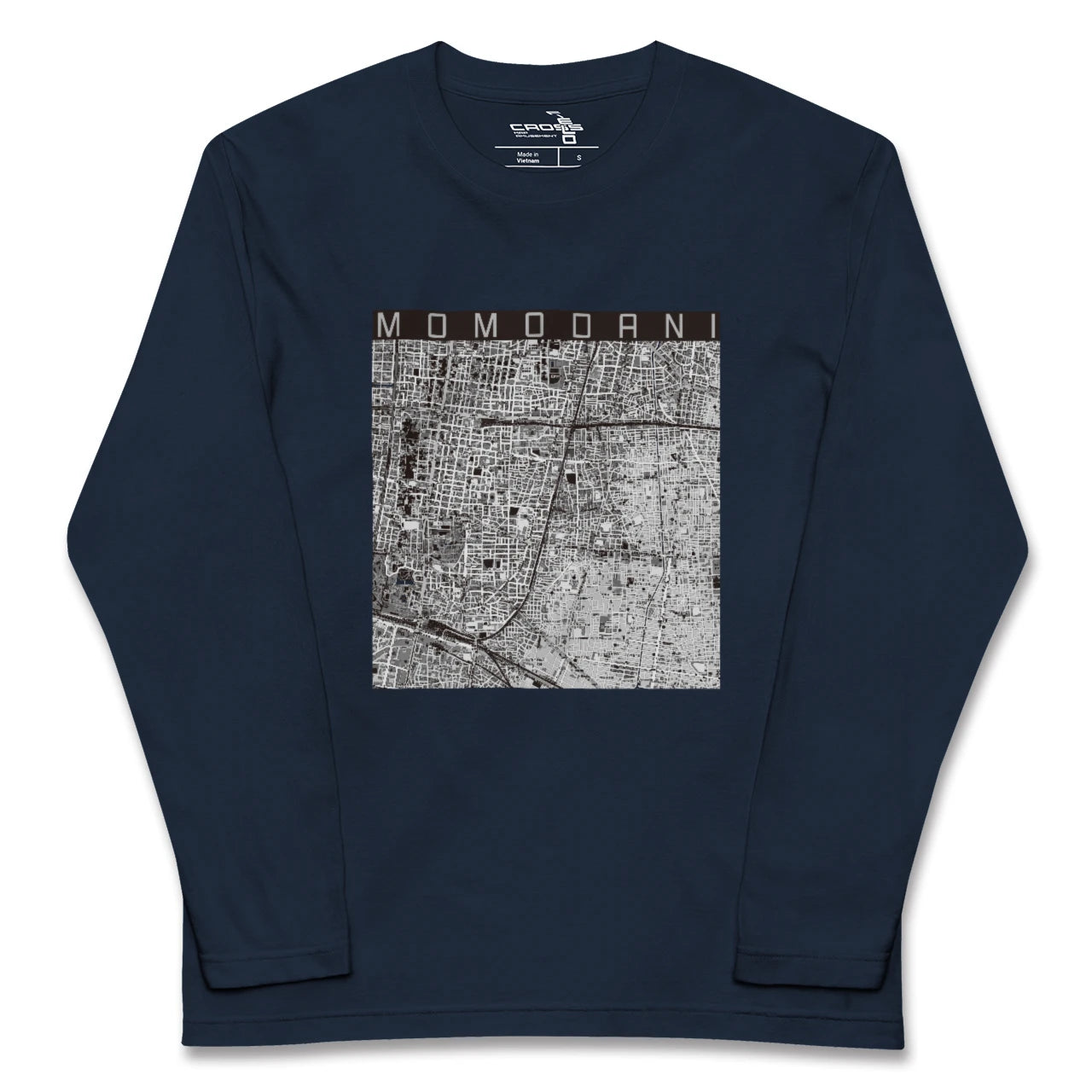 【桃谷(大阪府)】地図柄ロングスリーブTシャツ