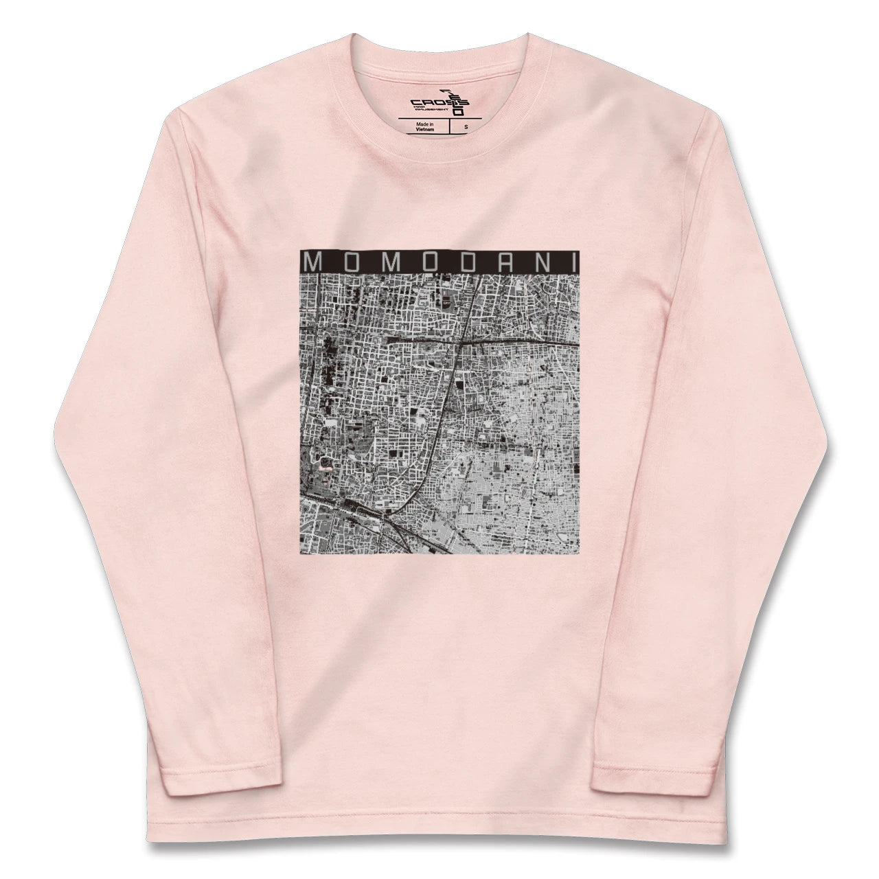 【桃谷(大阪府)】地図柄ロングスリーブTシャツ