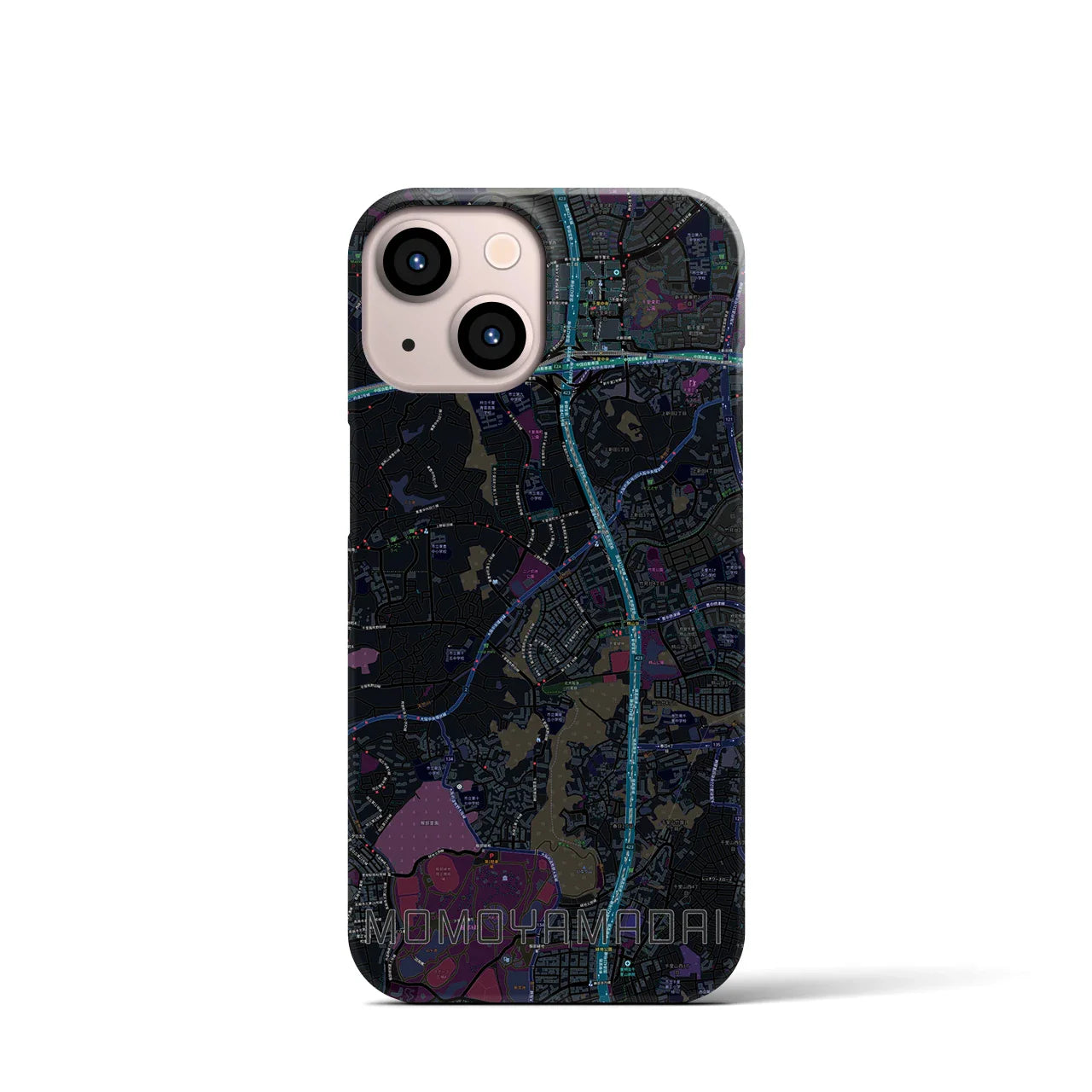 【桃山台(大阪府)】地図柄iPhoneケース(バックカバータイプ)