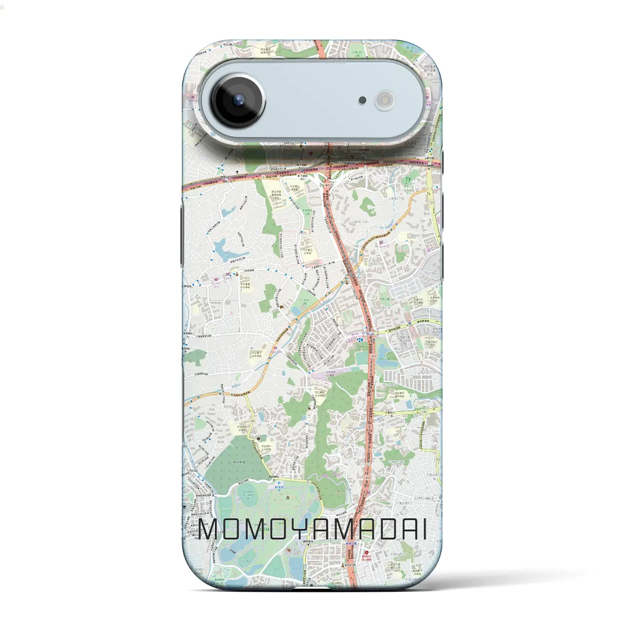 【桃山台(大阪府)】地図柄iPhoneケース(バックカバータイプ)