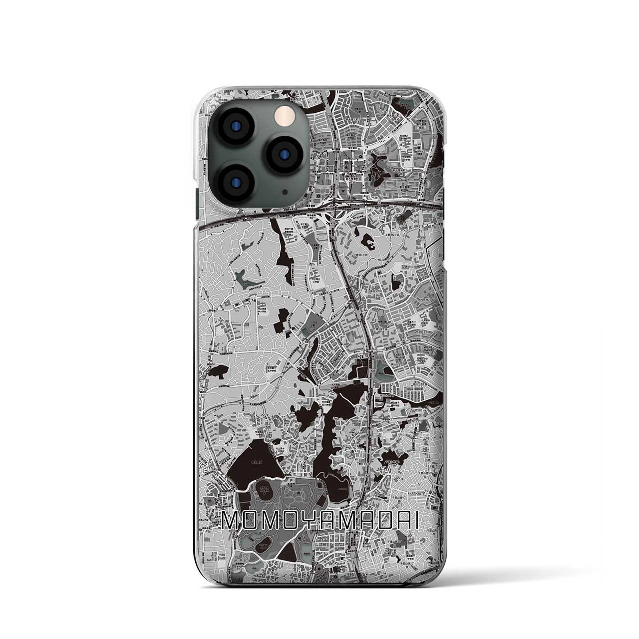 【桃山台(大阪府)】地図柄iPhoneケース(クリアタイプ)