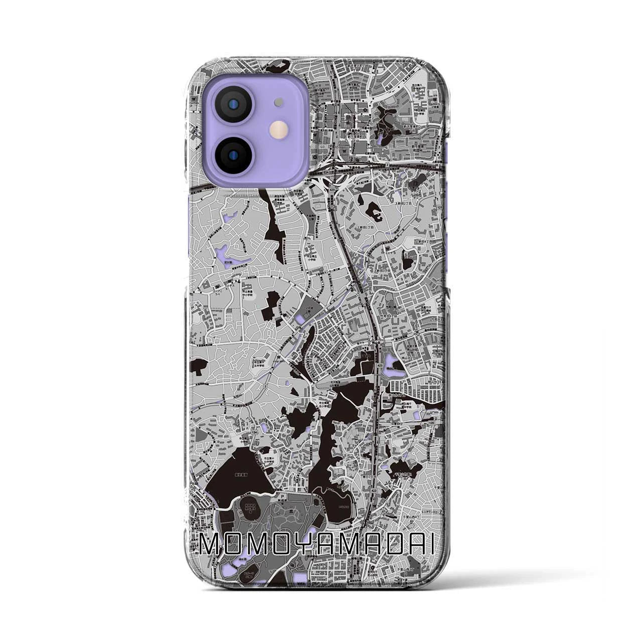 【桃山台(大阪府)】地図柄iPhoneケース(クリアタイプ)