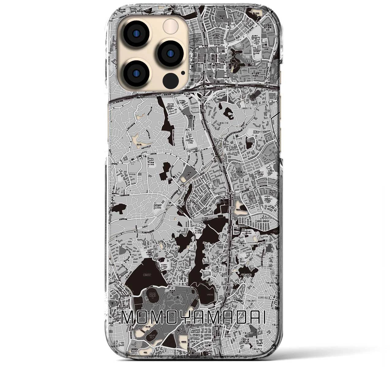 【桃山台(大阪府)】地図柄iPhoneケース(クリアタイプ)