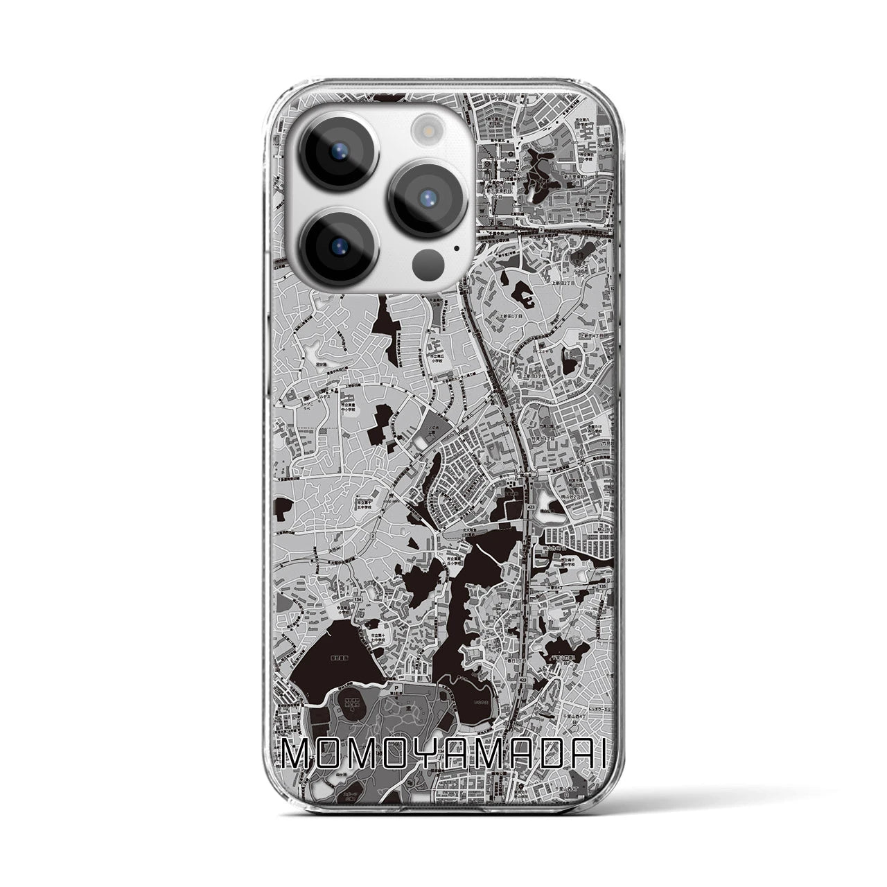 【桃山台(大阪府)】地図柄iPhoneケース(クリアタイプ)