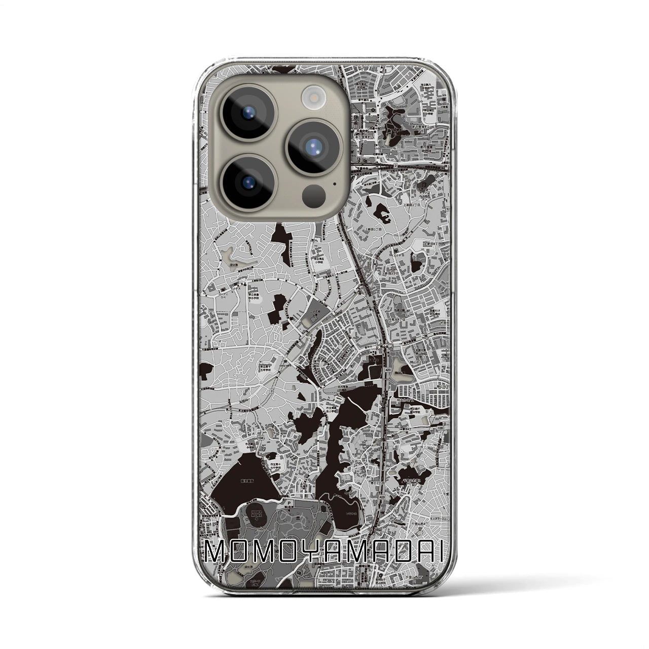 【桃山台(大阪府)】地図柄iPhoneケース(クリアタイプ)