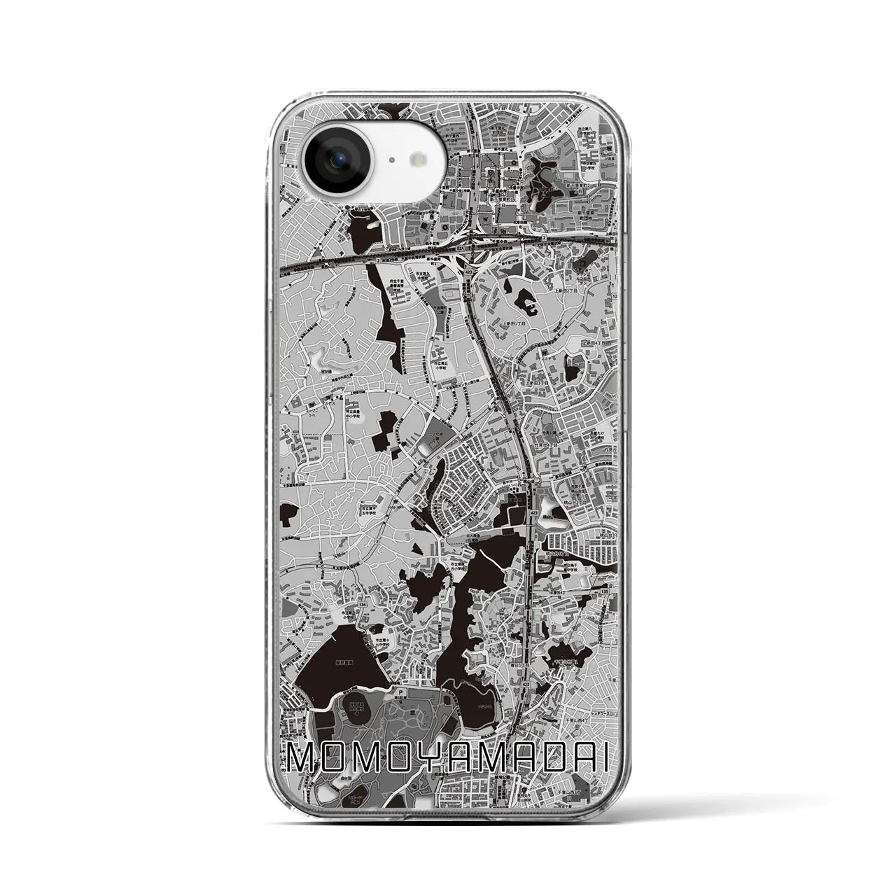 【桃山台(大阪府)】地図柄iPhoneケース(クリアタイプ)