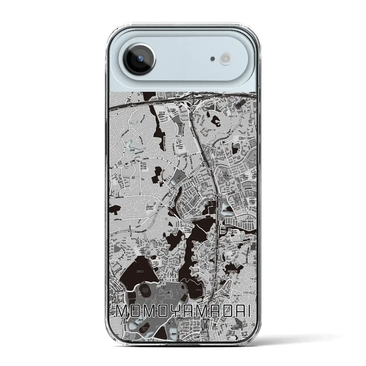 【桃山台(大阪府)】地図柄iPhoneケース(クリアタイプ)