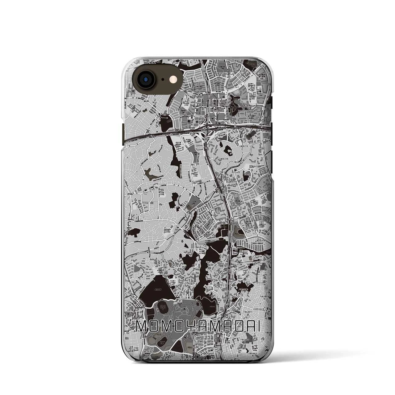 【桃山台(大阪府)】地図柄iPhoneケース(クリアタイプ)