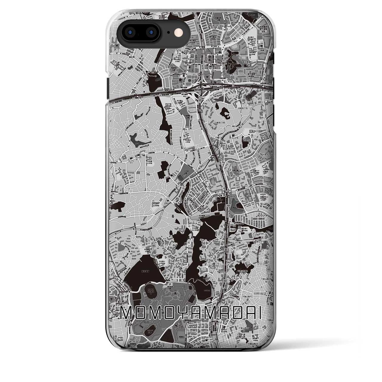 【桃山台(大阪府)】地図柄iPhoneケース(クリアタイプ)