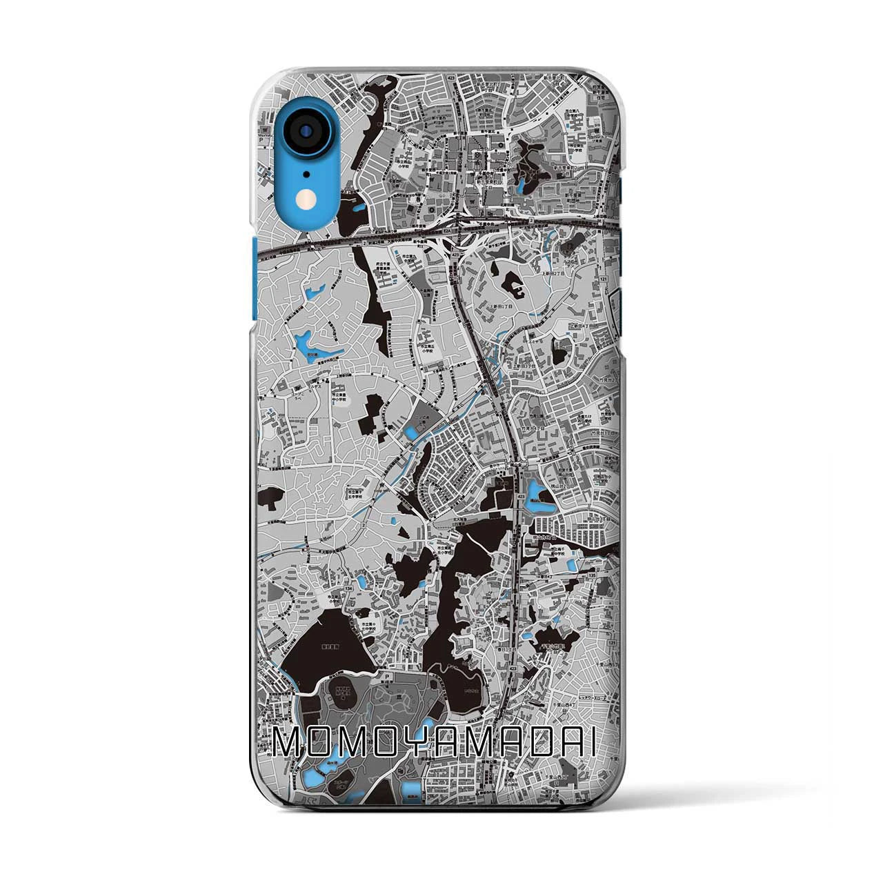 【桃山台(大阪府)】地図柄iPhoneケース(クリアタイプ)