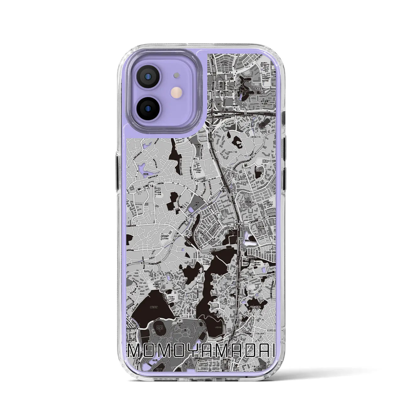 【桃山台(大阪府)】地図柄iPhoneケース(MagSafeタイプ)