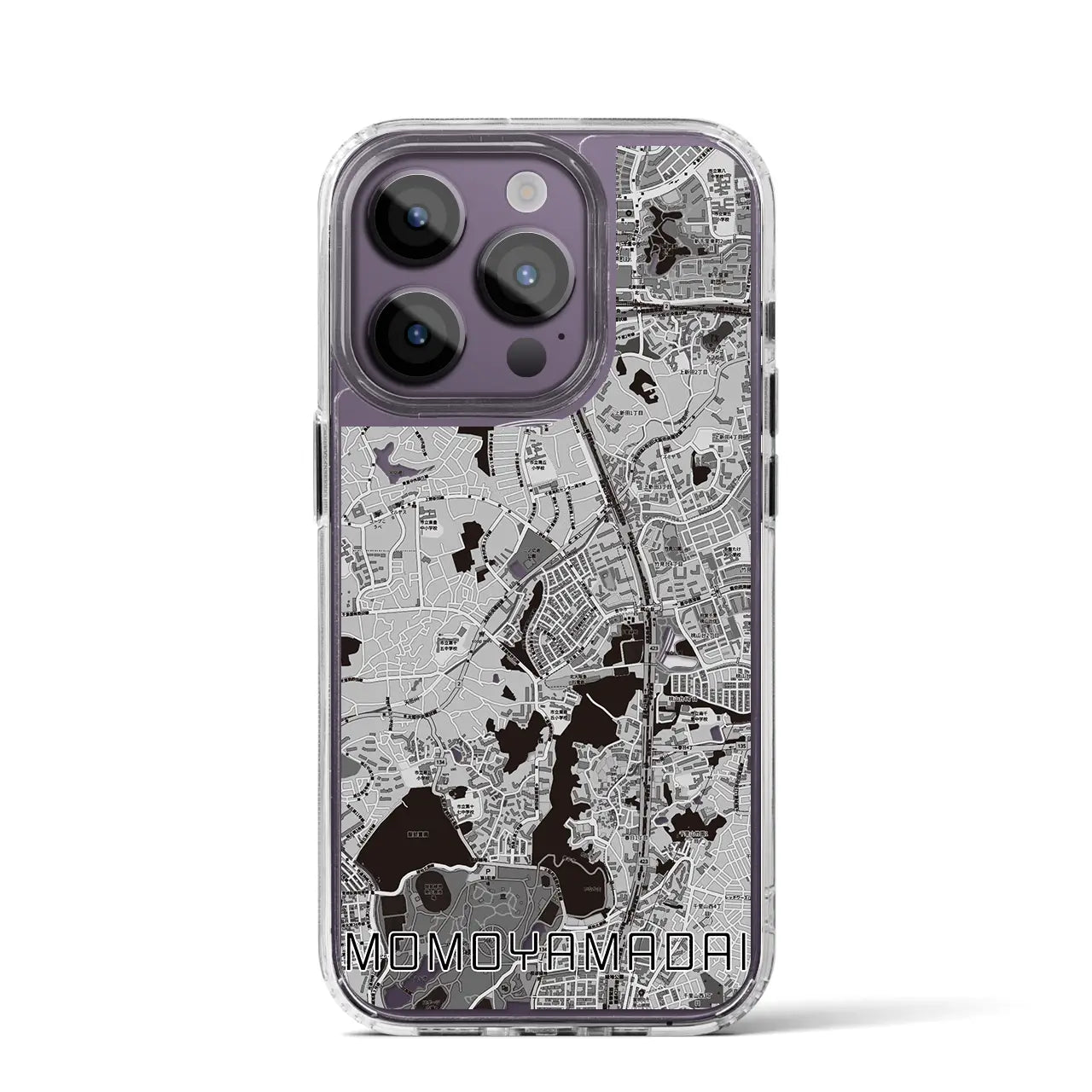 【桃山台(大阪府)】地図柄iPhoneケース(MagSafeタイプ)