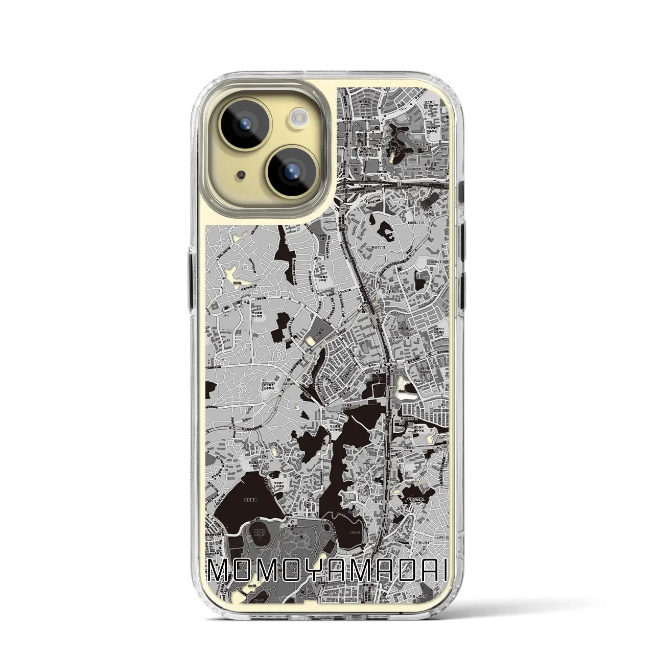 【桃山台(大阪府)】地図柄iPhoneケース(MagSafeタイプ)