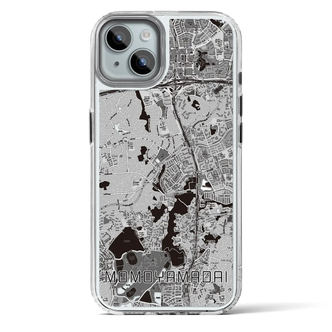 【桃山台(大阪府)】地図柄iPhoneケース(MagSafeタイプ)