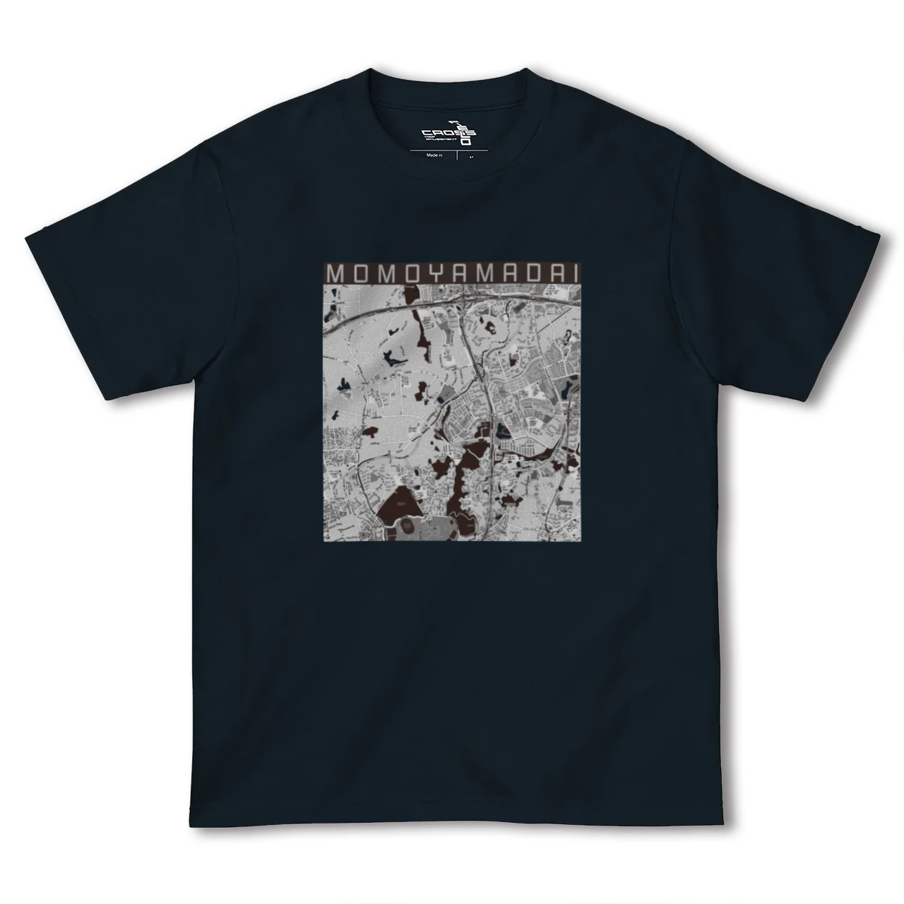 【桃山台(大阪府)】地図柄ヘビーウェイトTシャツ