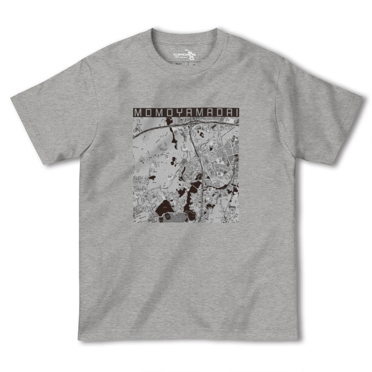 【桃山台(大阪府)】地図柄ヘビーウェイトTシャツ