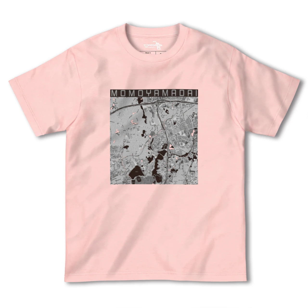 【桃山台(大阪府)】地図柄ヘビーウェイトTシャツ