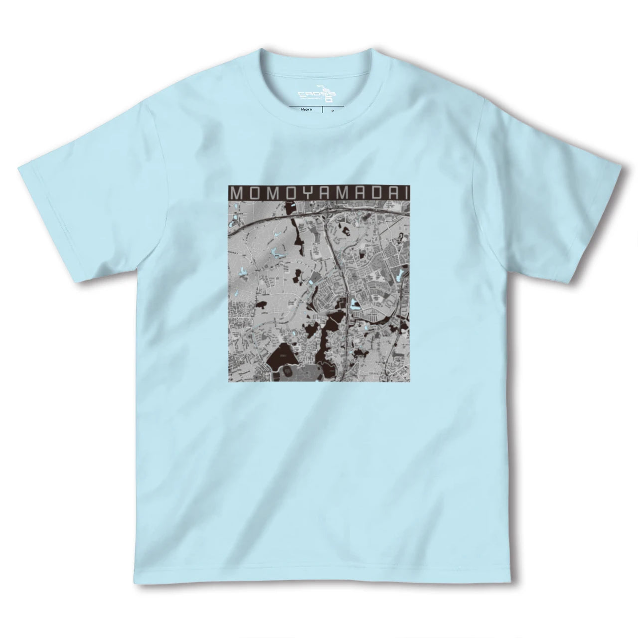 【桃山台(大阪府)】地図柄ヘビーウェイトTシャツ