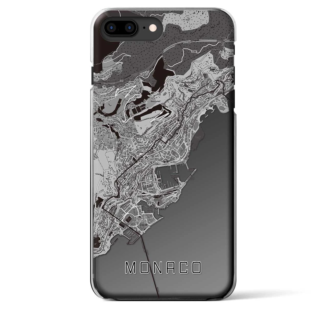 【モナコ】地図柄iPhoneケース(クリアタイプ)