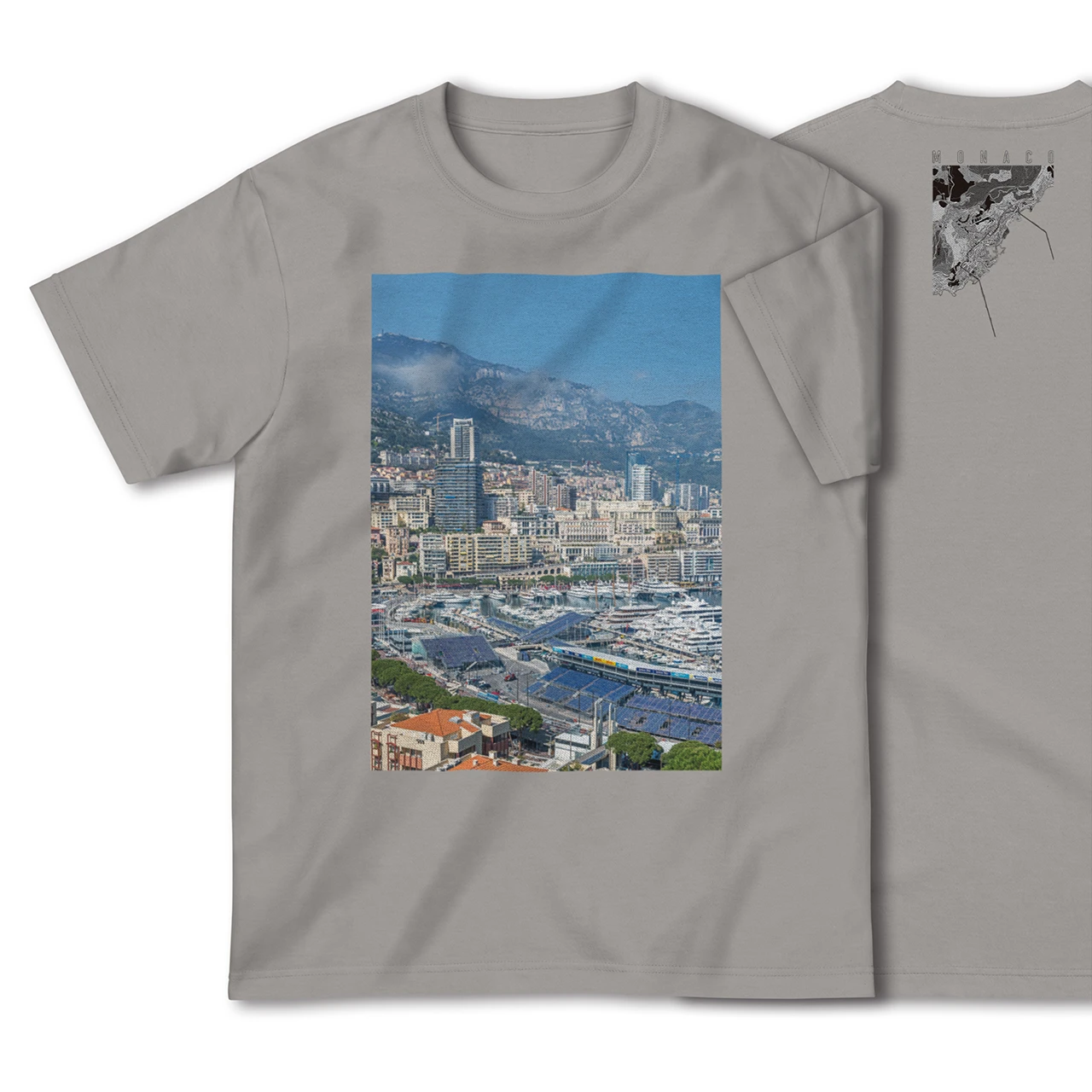 【モナコ】Map World ハイクオリティTシャツ