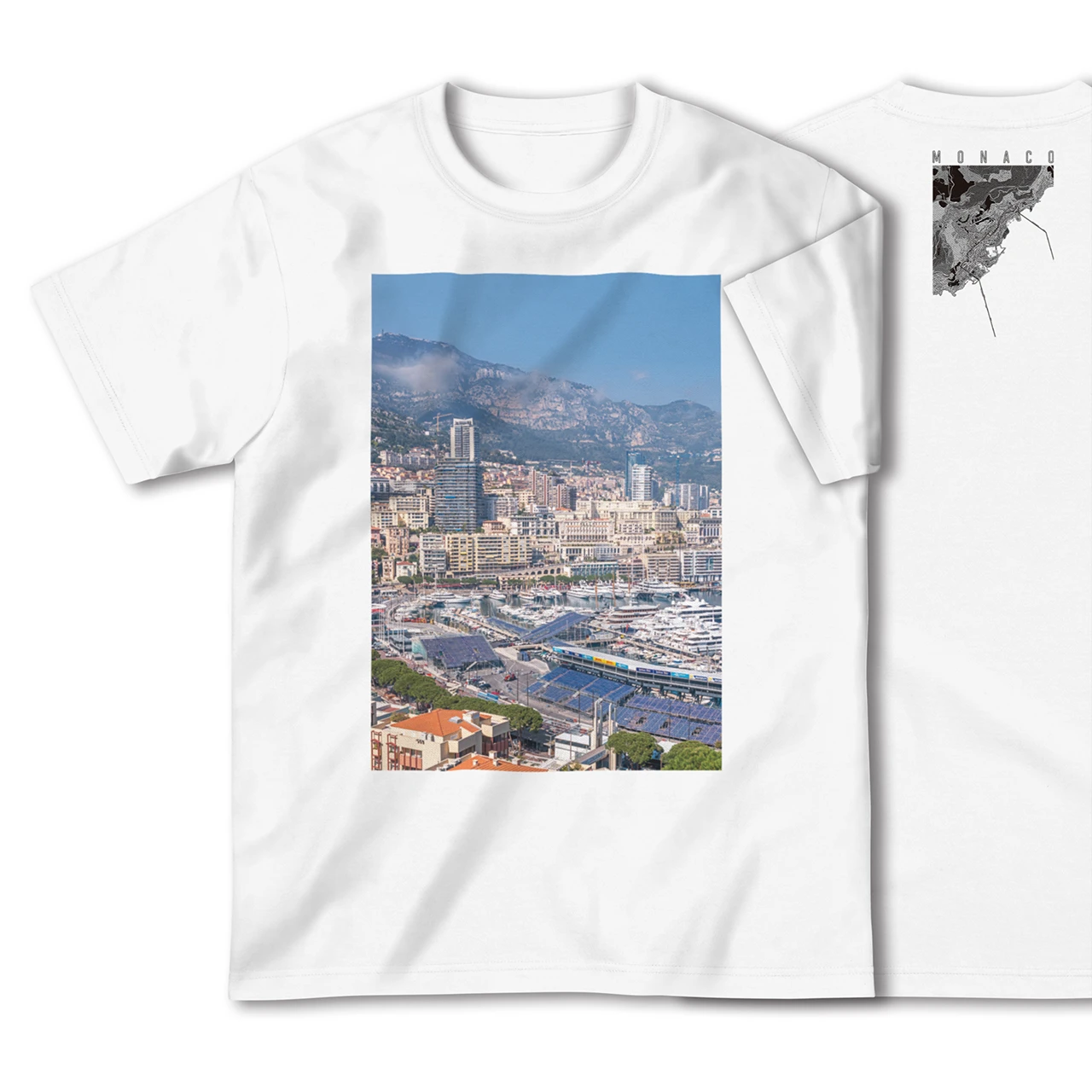 【モナコ】Map World ハイクオリティTシャツ