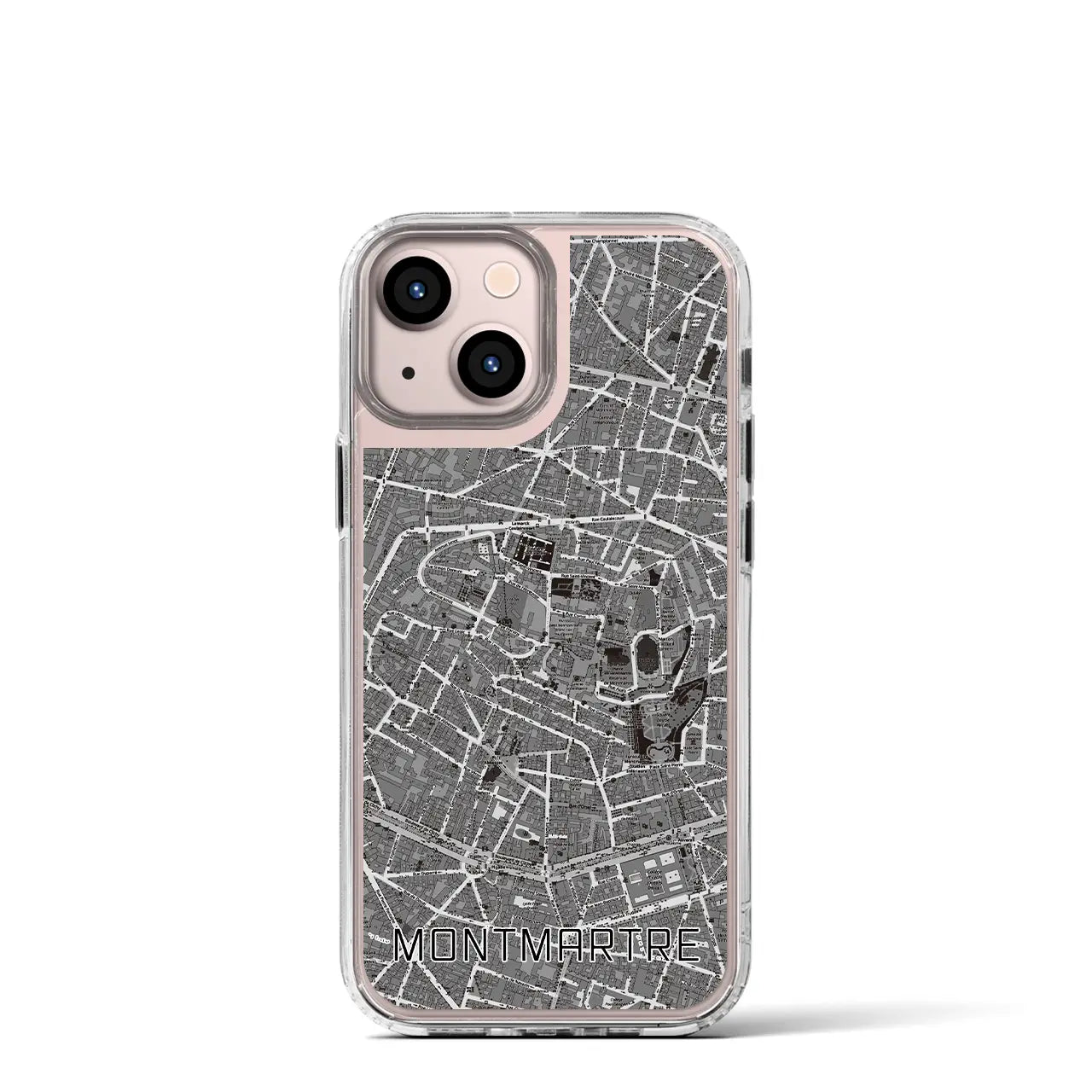 【モンマルトル(フランス)】地図柄iPhoneケース(MagSafeタイプ)