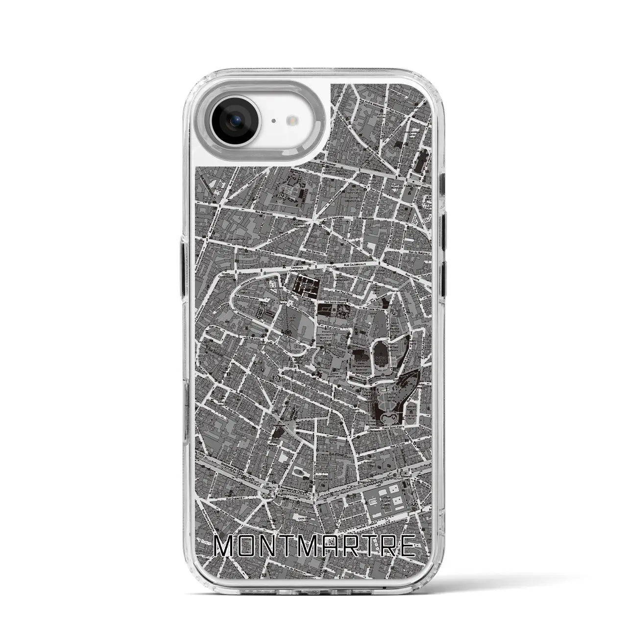 【モンマルトル(フランス)】地図柄iPhoneケース(MagSafeタイプ)