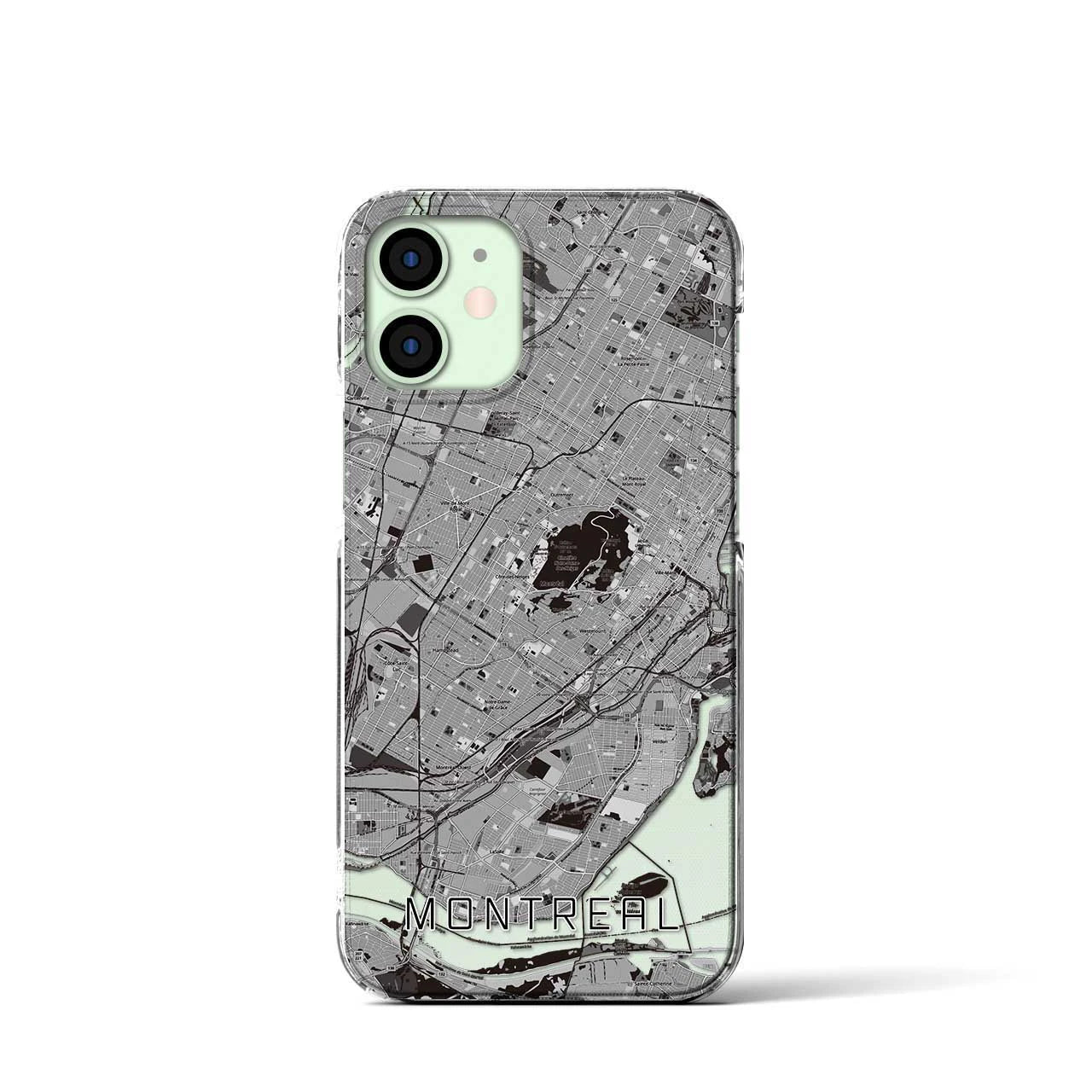 【モントリオール(カナダ)】地図柄iPhoneケース(クリアタイプ)