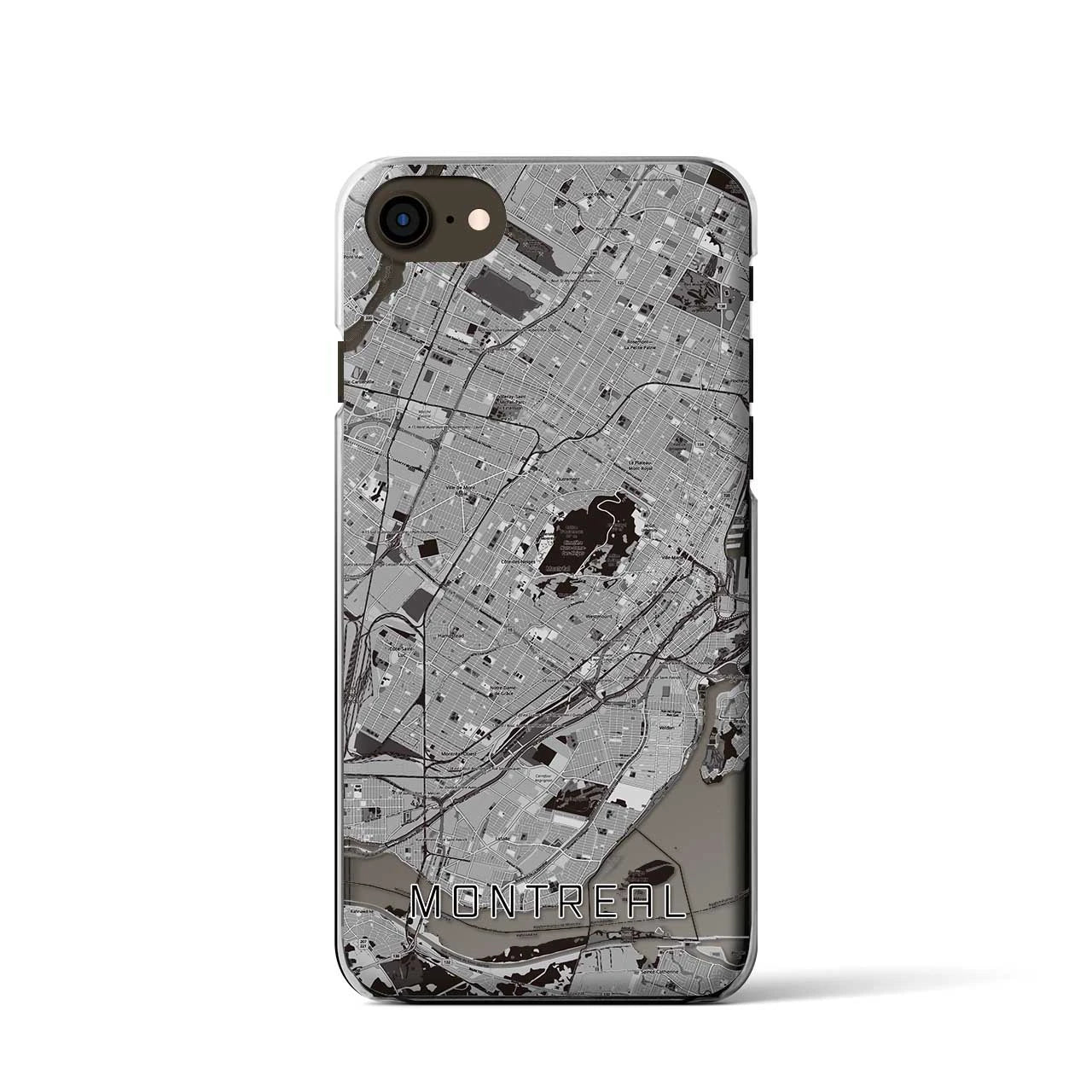 【モントリオール(カナダ)】地図柄iPhoneケース(クリアタイプ)