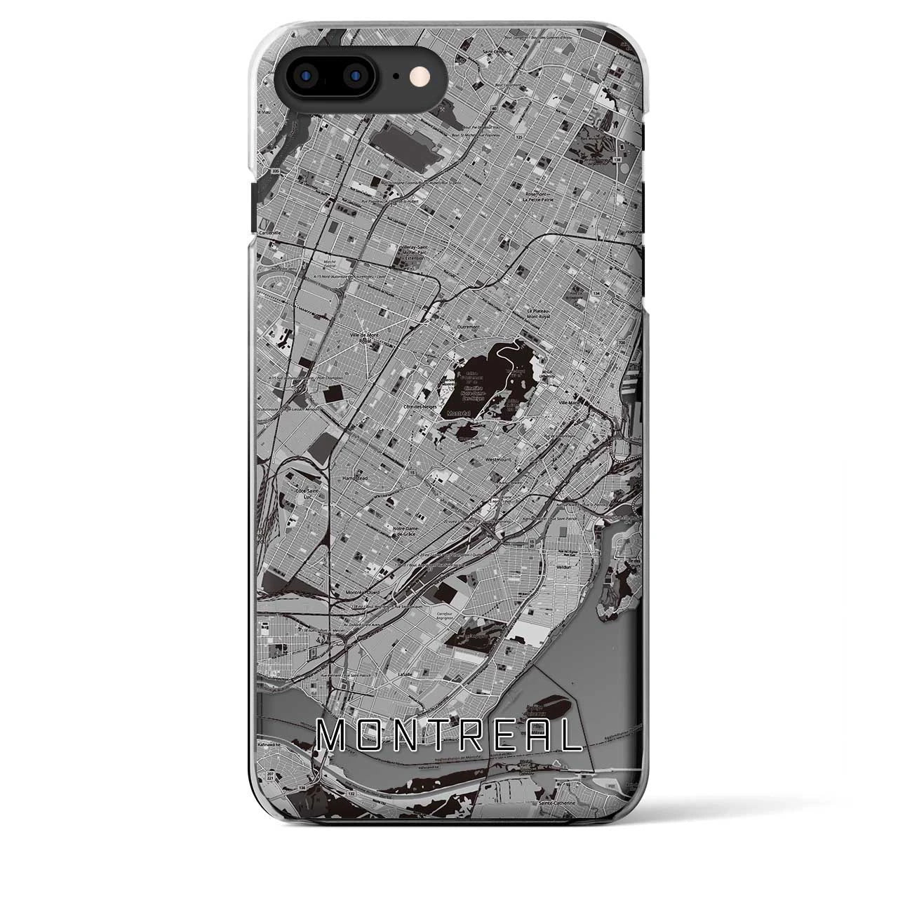 【モントリオール(カナダ)】地図柄iPhoneケース(クリアタイプ)