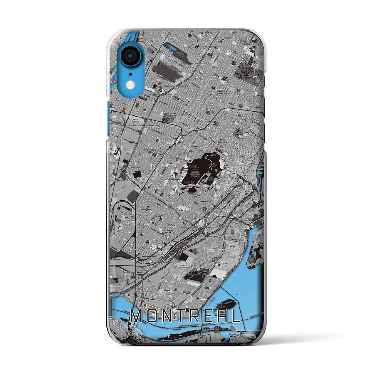 【モントリオール(カナダ)】地図柄iPhoneケース(クリアタイプ)