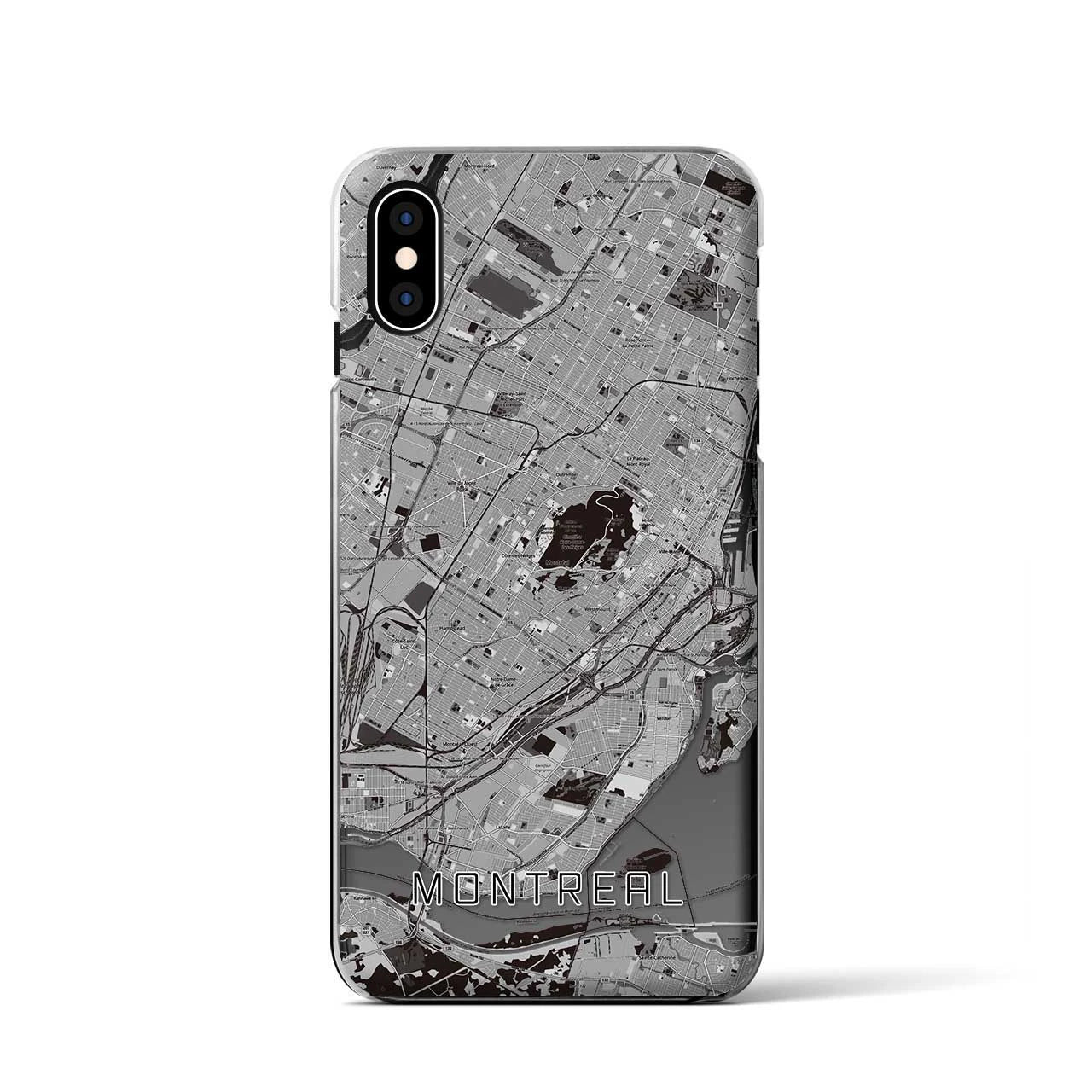 【モントリオール(カナダ)】地図柄iPhoneケース(クリアタイプ)