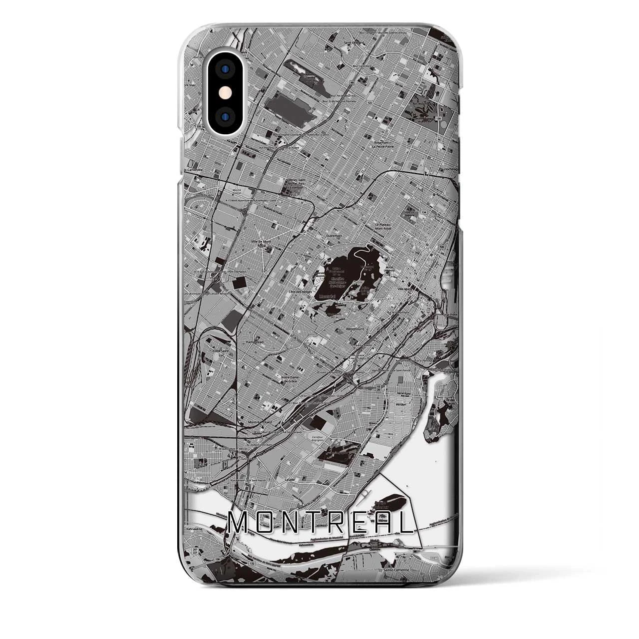 【モントリオール(カナダ)】地図柄iPhoneケース(クリアタイプ)