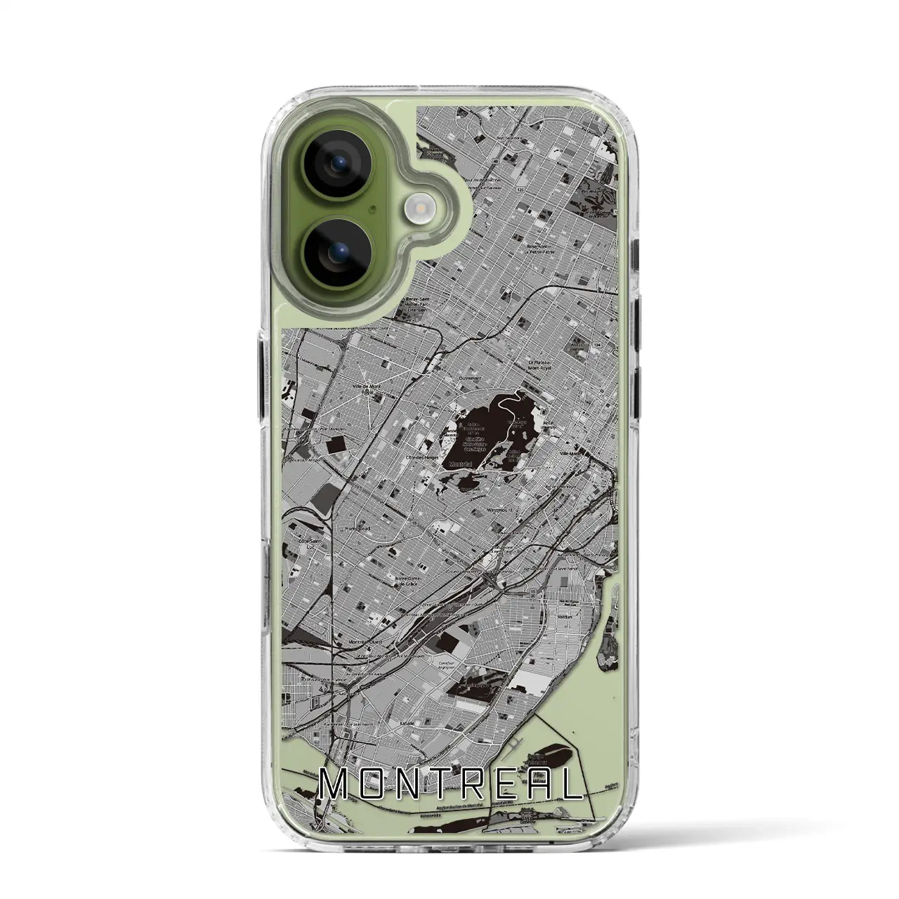 【モントリオール(カナダ)】地図柄iPhoneケース(MagSafeタイプ)
