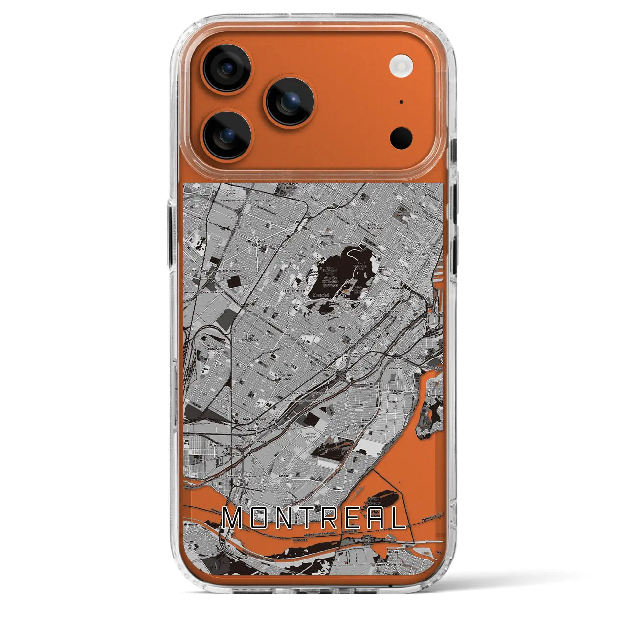 【モントリオール(カナダ)】地図柄iPhoneケース(MagSafeタイプ)