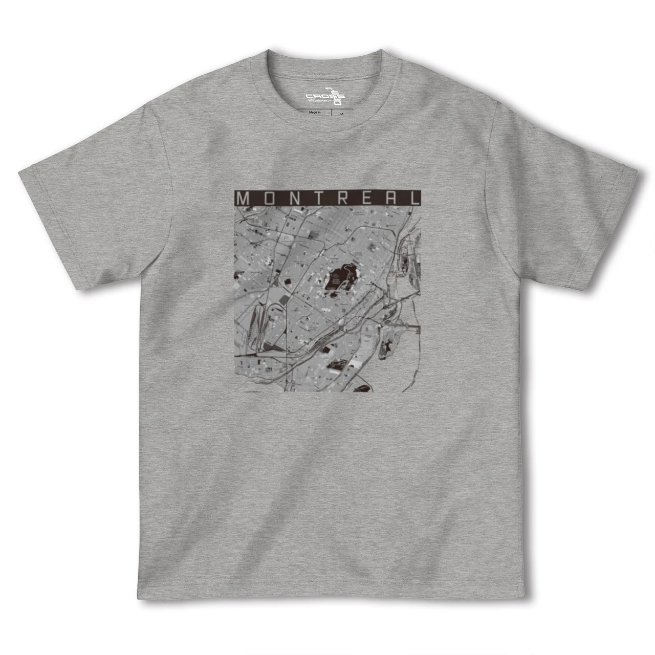 【モントリオール(カナダ)】地図柄ヘビーウェイトTシャツ