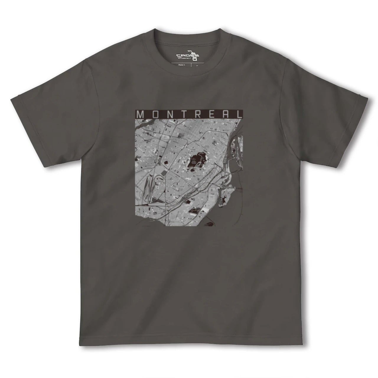【モントリオール(カナダ)】地図柄ヘビーウェイトTシャツ