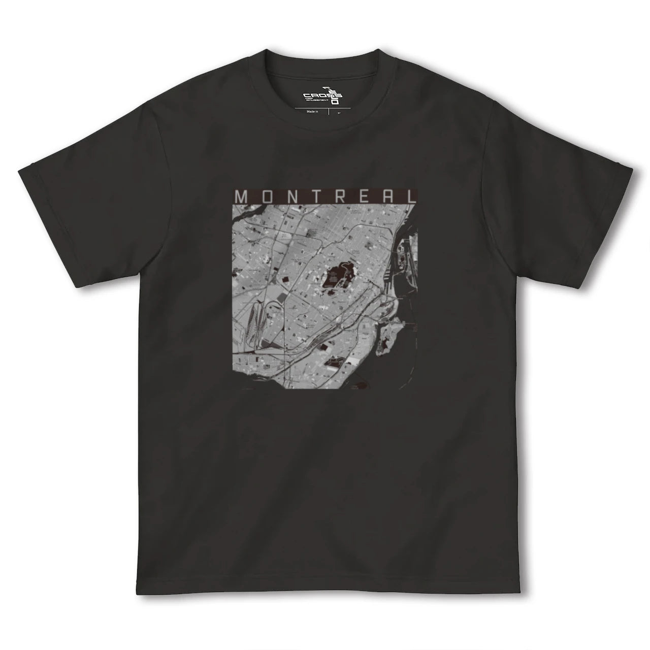 【モントリオール(カナダ)】地図柄ヘビーウェイトTシャツ