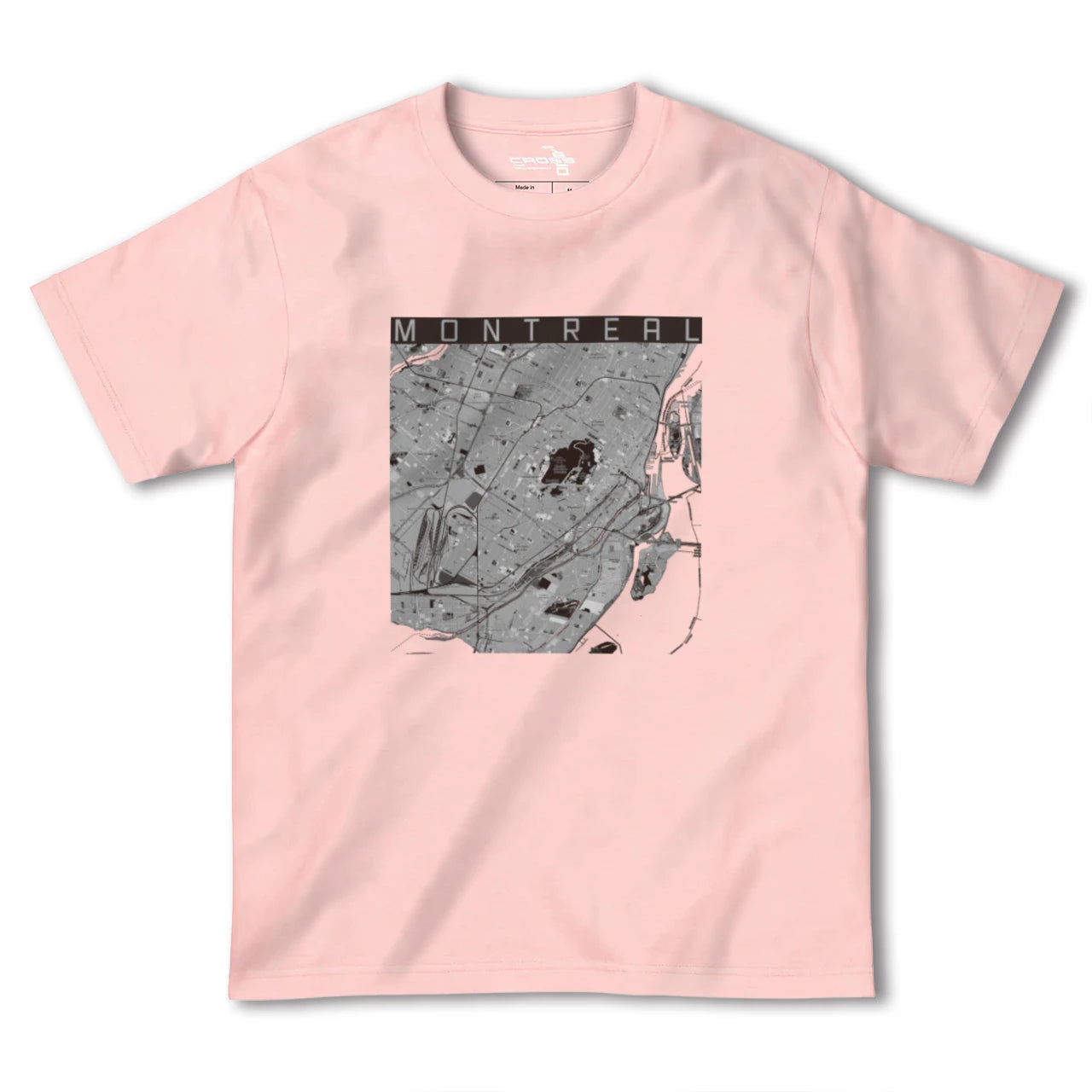 【モントリオール(カナダ)】地図柄ヘビーウェイトTシャツ