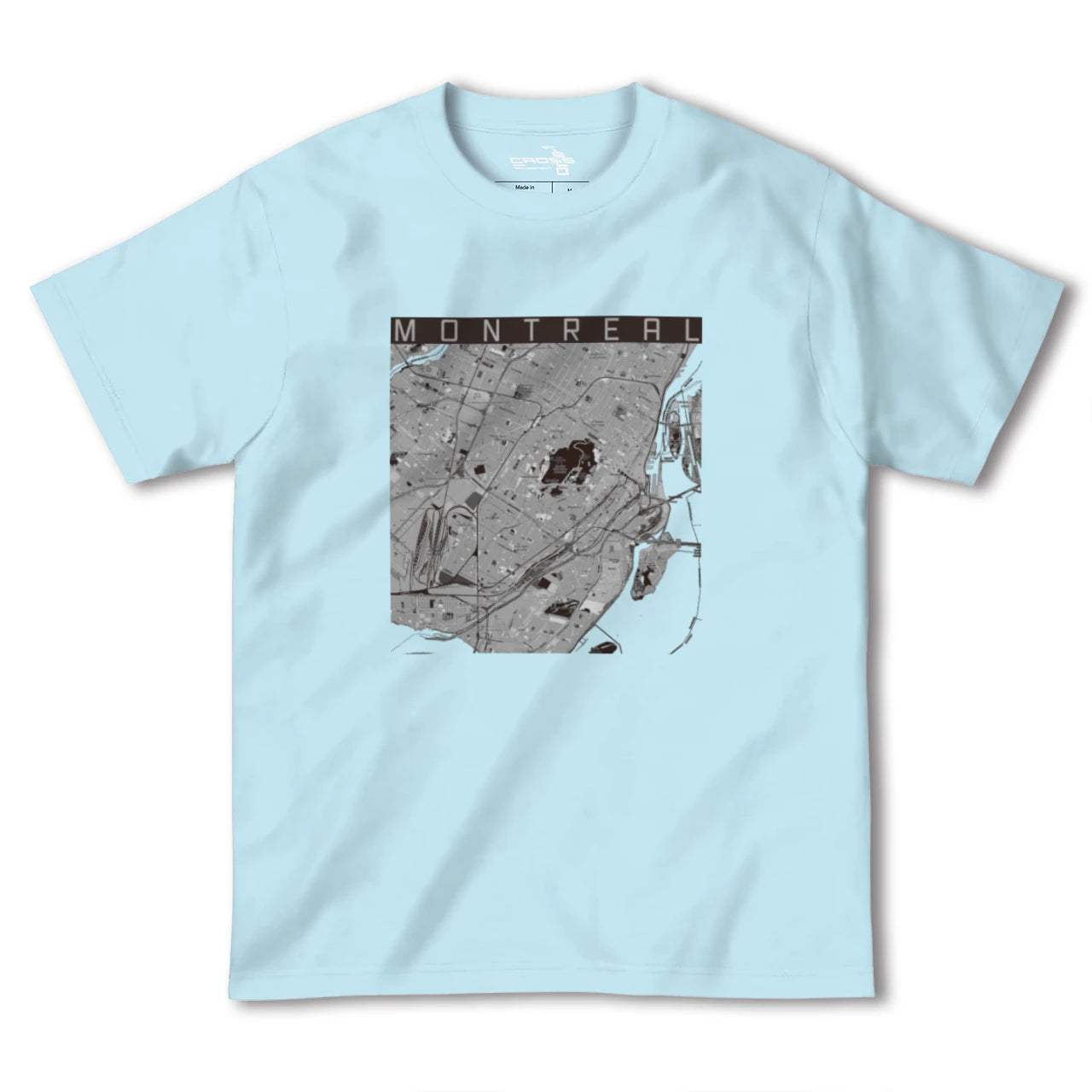 【モントリオール(カナダ)】地図柄ヘビーウェイトTシャツ