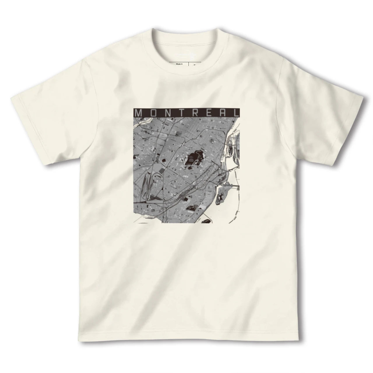 【モントリオール(カナダ)】地図柄ヘビーウェイトTシャツ