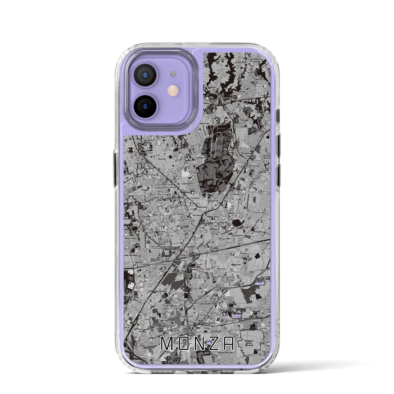 【モンツァ(イタリア)】地図柄iPhoneケース(MagSafeタイプ)
