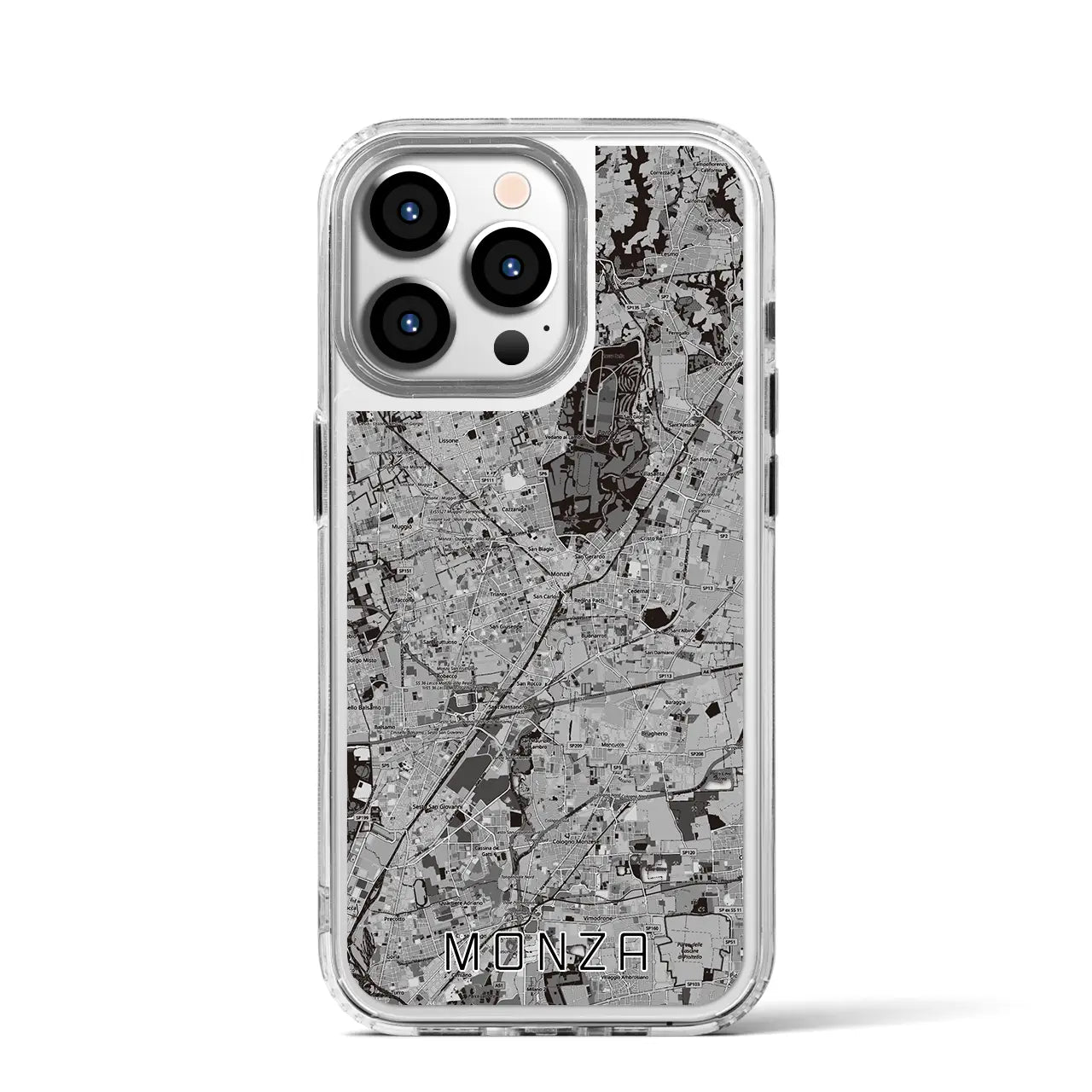 【モンツァ(イタリア)】地図柄iPhoneケース(MagSafeタイプ)