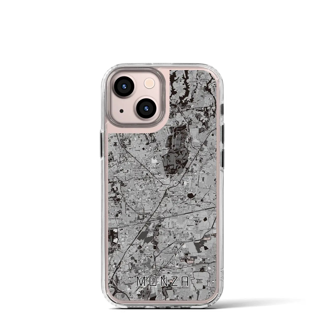 【モンツァ(イタリア)】地図柄iPhoneケース(MagSafeタイプ)