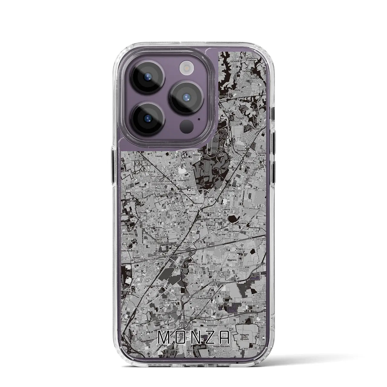 【モンツァ(イタリア)】地図柄iPhoneケース(MagSafeタイプ)